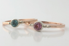 Forget Me Not: Maine Blue Tourmaline 14k Rose Gold Ring