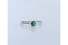 Moose Pond, Sparhawk Green Maine Tourmaline White and Yellow Gold Ring