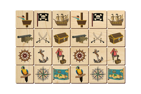 Pirates Memory Tiles