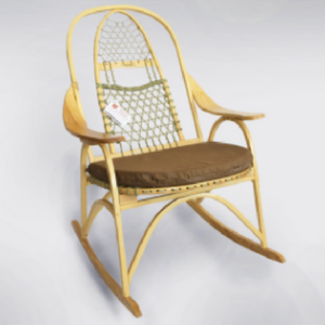 Extra Tall Backed Snowshoe Rocking Chair by Maine Guide Snowshoes