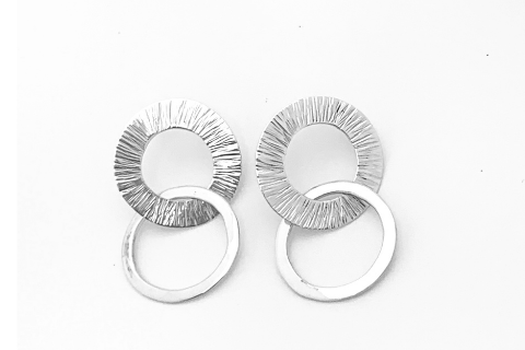 Eclipse: Sterling Silver Earrings