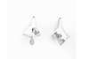 Small Twirl: Sterling Silver Earrings