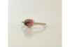 Hibiscus: Maine Pink Tourmaline 14k Gold Ring