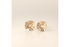 Small Fluted Circles: 14k Gold Earrings