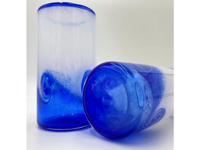 Cobalt Wave Glass Tumbler by Anchor Bend