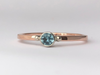 Baby Blue: Maine Blue Tourmaline 14K White and Rose Gold Ring