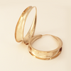 Tapered Anticlastic Self-Locking: 14k Yellow Gold Hoops