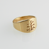 Tree of Life: 14k Gold Ring, Sizes 4.5-7.5