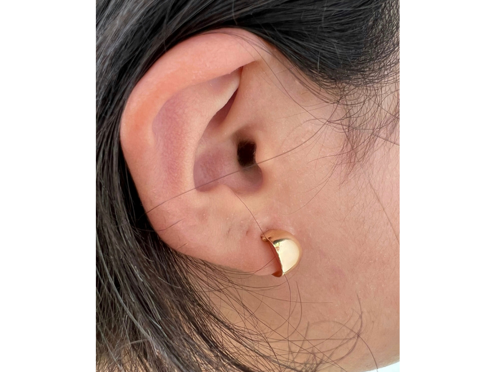 Half Wrap 14K Yellow Gold Post Earrings Harvest Gold Gallery