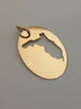 Sunshine State, in a 14k Yellow Gold Pendant