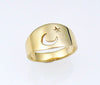 Luna: Moon and Star Cut-Out Ring Size 8-11