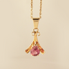 Blushing Pink: Maine Tourmaline 14k Gold Pendant