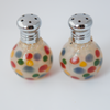 Multi Color Dots Glass Salt & Pepper Shakers by Glass Act