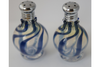Blue Swirl Glass Salt & Pepper Shaker Set by Glass Act (small)
