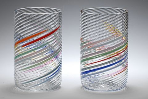 Rainbow Glass Tumbler by Tom Stoenner