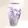 Lilies of The Valley Glass Vase by Joseph Morel, Zellique Art Glass